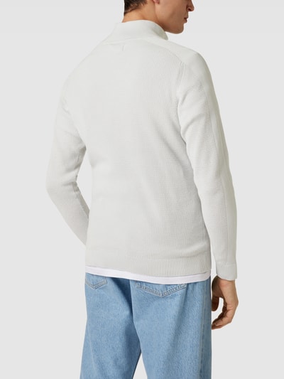 s.Oliver RED LABEL Gebreide pullover met structuurmotief Lichtgrijs - 5