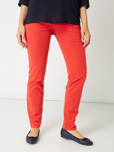 Marc O'Polo Slim fit ribcordbroek met stretch Rood - 3