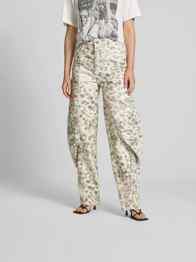 ROTATE Loose Fit Jeans aus Bio-Baumwolle Ecru 4