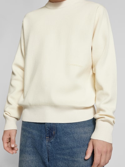 Jack & Jones Strickpullover mit Label-Print Modell 'VESTERBRO' Offwhite 3