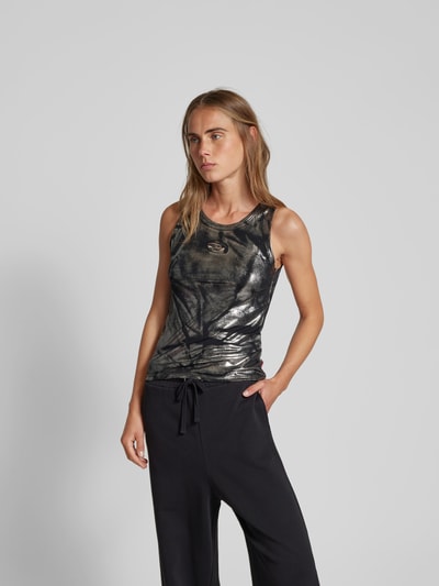 Diesel Top mit Label-Detail Black 4