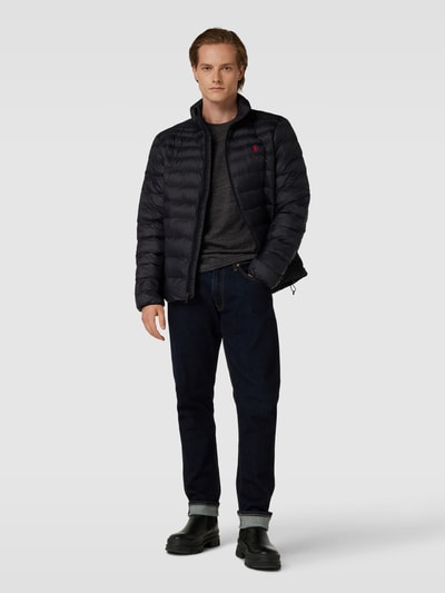 Polo Ralph Lauren Longsleeve mit Label-Stitching (anthrazit 