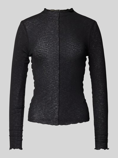 LeGer by Lena Gercke Longsleeve mit Stehkragen Modell 'Mia' Black 2