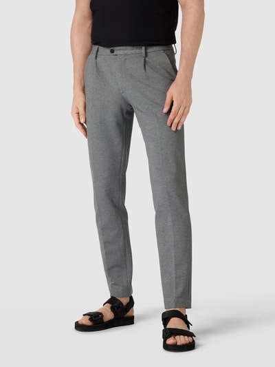 Tommy Hilfiger Tailored Stoffen broek met steekzakken, model 'HAMPTON' Lichtgrijs - 4