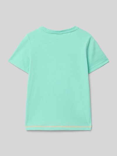 s.Oliver RED LABEL Regular Fit T-Shirt aus reiner Baumwolle Tuerkis 3