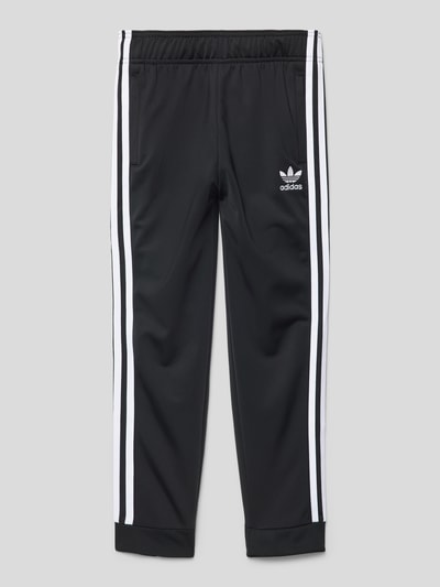 adidas Originals Regular fit sweatpants met labelstitching Zwart - 1