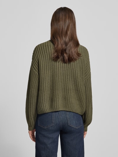 Apricot Strickpullover mit Rundhalsausschnitt Khaki 5