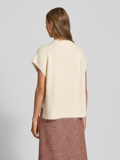 OPUS Regular Fit T-Shirt mit Mohair-Anteil Modell 'Pimolia' Sand 5