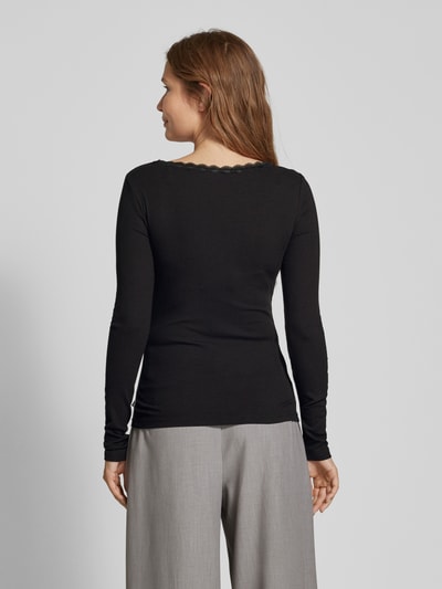 QS Longsleeve met ronde hals Zwart - 5