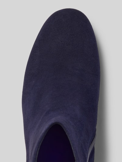 Produktfoto, Stiefeletten aus echt leer met ritssluiting von Högl, donkerblauw, glad leer, afgeronde pasvorm, gladde zool, Dames, Hakhoogte maat 40: 6 cm, Schachthoogte maat 40: 12 cm, Schachtbreedte maat 40: 12 cm