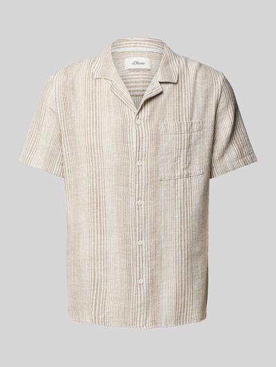 s.Oliver RED LABEL Oversized Freizeithemd aus reiner Baumwolle Sand 2