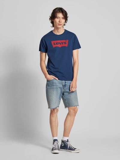 Levi's® T-Shirt mit Label-Print Dunkelblau 1