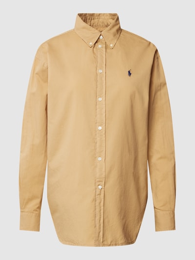 Polo Ralph Lauren Bluse mit Label-Stitching Camel 2