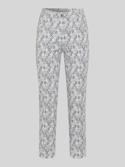 Raphaela By Brax slim fit 7/8-broek van katoenmix Blauw - 2