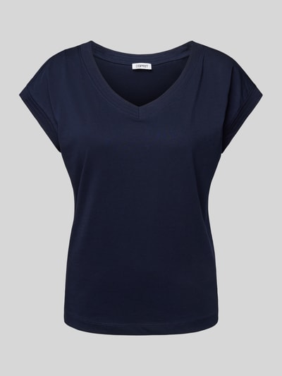 Esprit T-shirt met kapmouwen Marineblauw - 2