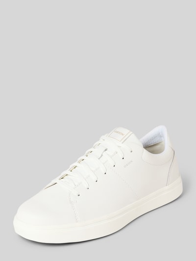 Produktfoto, Sneakersy z naturalnej skóry Modell 'Baltimoore' von Geox krój zaokrąglony, detal z logo, profilowana podeszwa, wysokość obcasa 4 cm, wysokość cholewki 8 cm, szerokość w rozmiarze 44: 7 cm