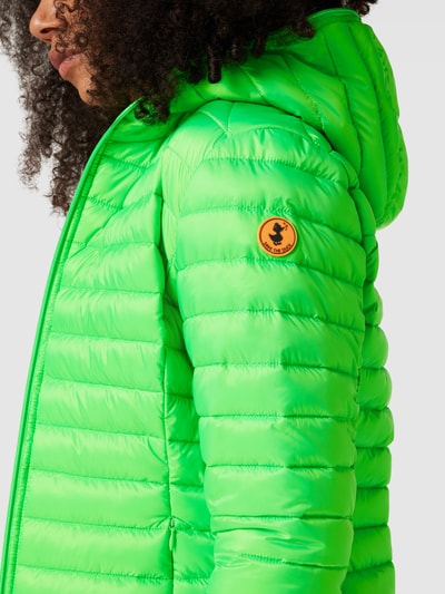 SAVE THE DUCK Steppjacke mit Label-Patch Modell 'KYLA' Grün 3
