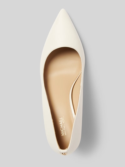 MICHAEL Michael Kors Pumps mit Label-Applikation Modell 'ALINA' Offwhite 3