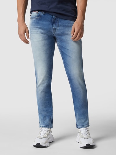 Tommy Jeans Slim fit jeans met stretch, model 'Austin' Lichtblauw - 4