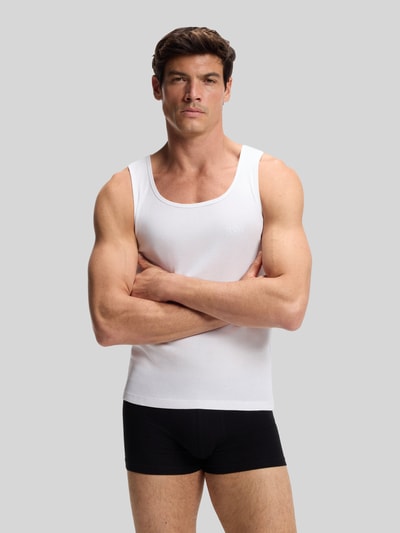 BOSS Slim Fit Tanktop aus reiner Baumwolle im 3er-Pack Marine 3