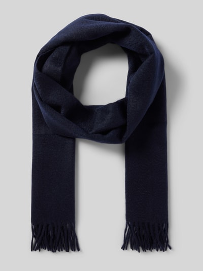 SALMONE Sjaal van puur kasjmier Marineblauw - 1