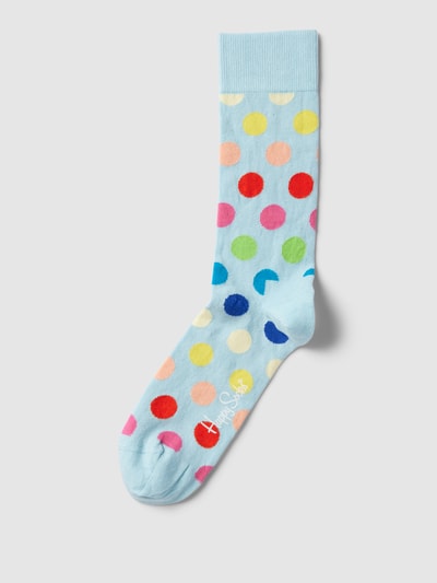 Happy Socks Sokken met all-over motief, model 'BIG DOT' Lichtblauw - 1