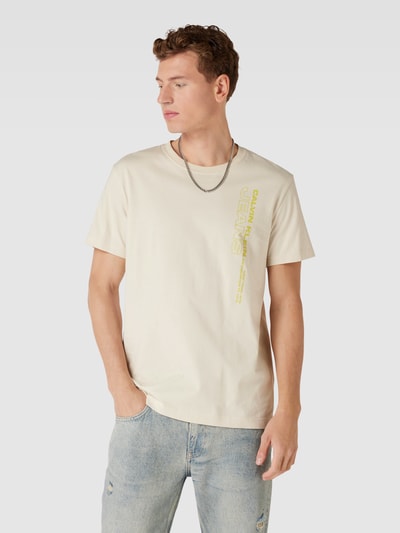 Calvin Klein Jeans T-Shirt mit Label-Print Beige 4