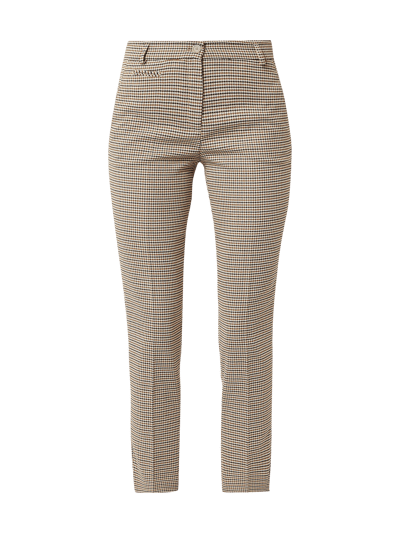 Brax Stoffhose mit Pepita-Dessin Beige 2