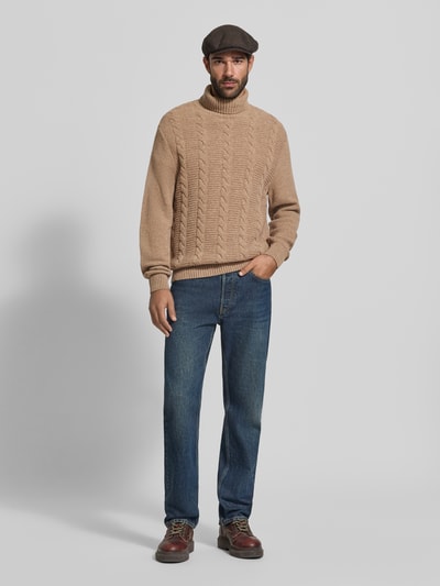 Barbour Pullover van wol met col Zilver - 1