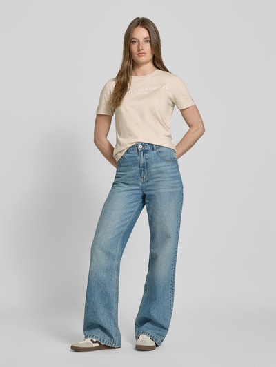 Tommy Hilfiger Regular Fit T-Shirt aus reiner Baumwolle Sand 1