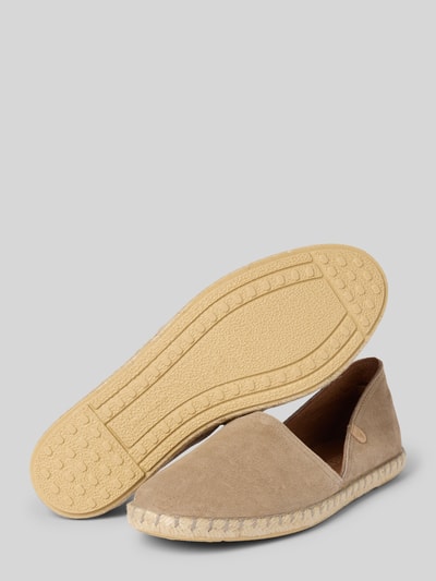 Verbenas Espadrilles van leer, model 'CARMEN SERRAJE' Beige - 4