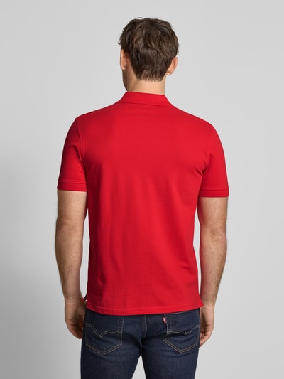 Christian Berg Men Poloshirt mit Label-Stitching Rot 5