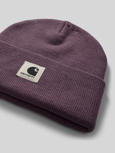 Carhartt Work In Progress Czapka beanie z detalem z logo model ‘Ashley’ Lawendowy 2