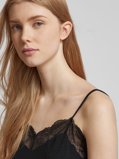 Pieces Top mit Spaghettiträgern Modell 'TIFFANY' Black 3