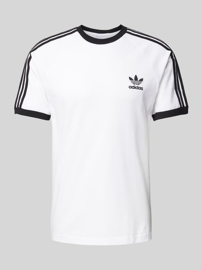 adidas Originals T-shirt z wyhaftowanym logo Biały 2