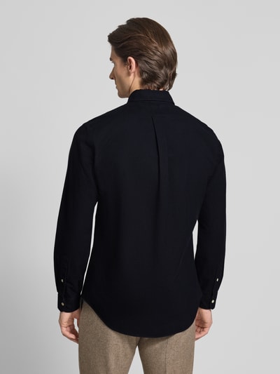 Polo Ralph Lauren Custom Fit Freizeithemd mit Motiv-Stitching Black 5