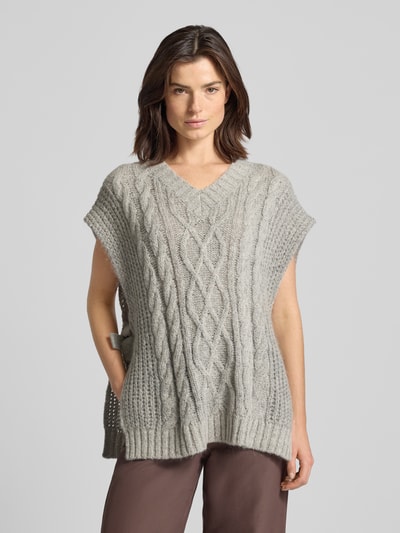 Scotch & Soda Oversized Pullunder mit V-Ausschnitt Hellgrau 4