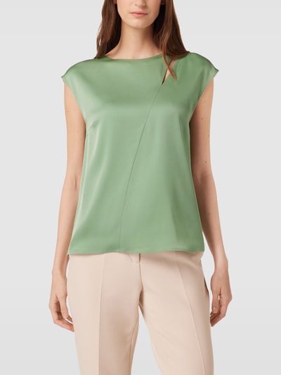 BOSS Blousetop met cut-out, model 'Ianno' Mintgroen - 4