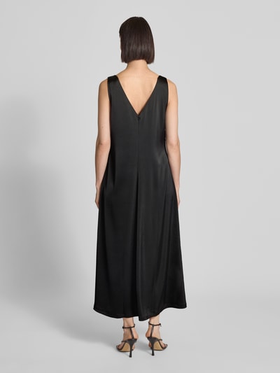 Gestuz Midi-jurk met V-hals, model 'jessie' Zwart - 5