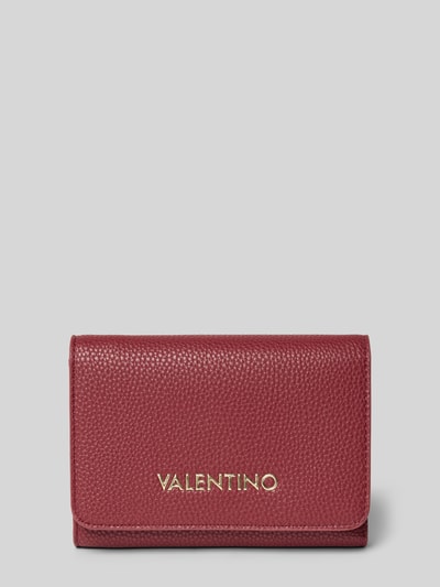 VALENTINO BAGS Portemonnee met labelapplicatie, model 'BRIXTON' Bordeaux - 1