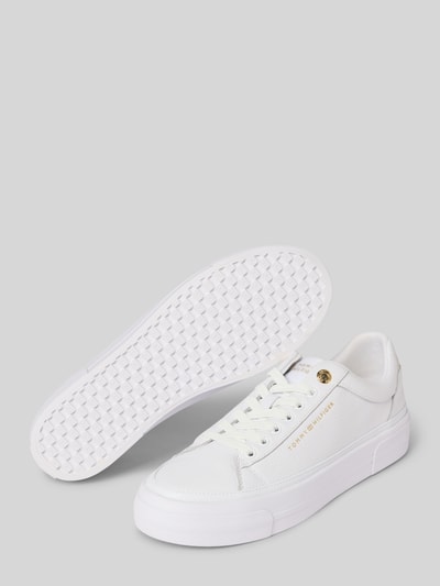 Tommy Hilfiger Lage sneakers van echt runderleer  Wit - 4