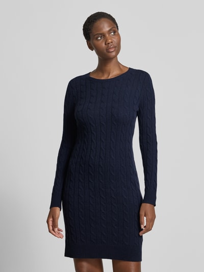 Lauren Ralph Lauren Knielanges Strickkleid aus Lammwolle-Kaschmir-Mix Marine 4