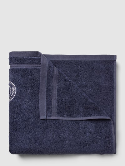 Gant Handdoek met labelstitching Marineblauw - 1
