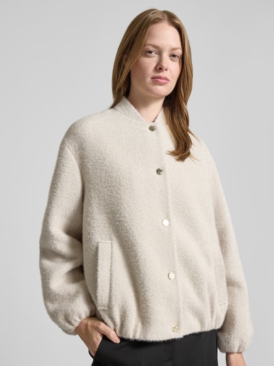 s.Oliver BLACK LABEL Relaxed Fit Blouson mit Allover-Muster Kitt 3