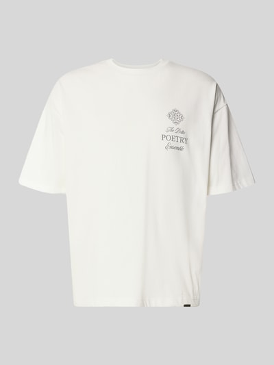 Don´t Waste Culture T-Shirt mit Label-Print Modell 'Aradia' Offwhite 2