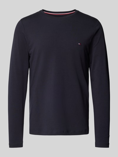 Tommy Hilfiger Slim Fit Longsleeve mit Logo-Stitching Marine 2