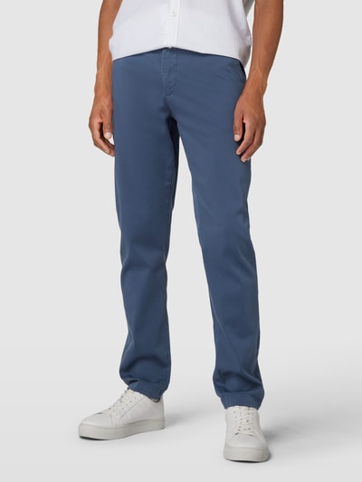 MOS MOSH Chino met Franse steekzakken, model 'Hunt' Marineblauw - 4