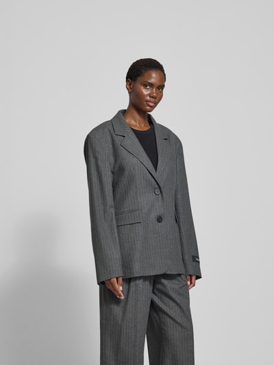 black palms Relaxed Fit Blazer aus Viskose-Mix Marine 4
