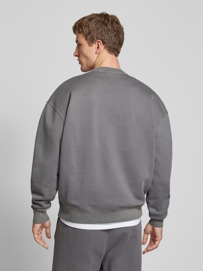 Pegador Oversized Sweatshirt mit Label-Stitching Black 5