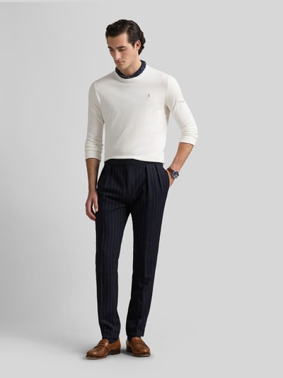 Polo Ralph Lauren Slim Fit Pullover aus reiner Baumwolle Weiss 1